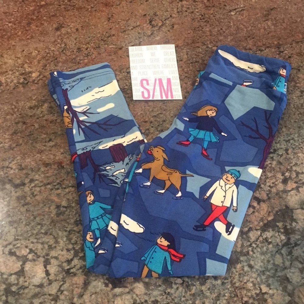 S/M Kids LuLaRoe Leggings EE13 2391‎